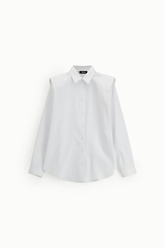 Camicia regular-fit con collo classico e spalle strutturate