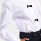 Camicia con colletto classico e fiocchi