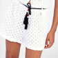 Skorts con cintura decorativa