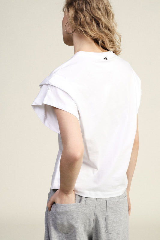 T-shirt a maniche corte fit ampio girocollo