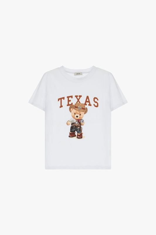 T-shirt maniche corte stampa orso