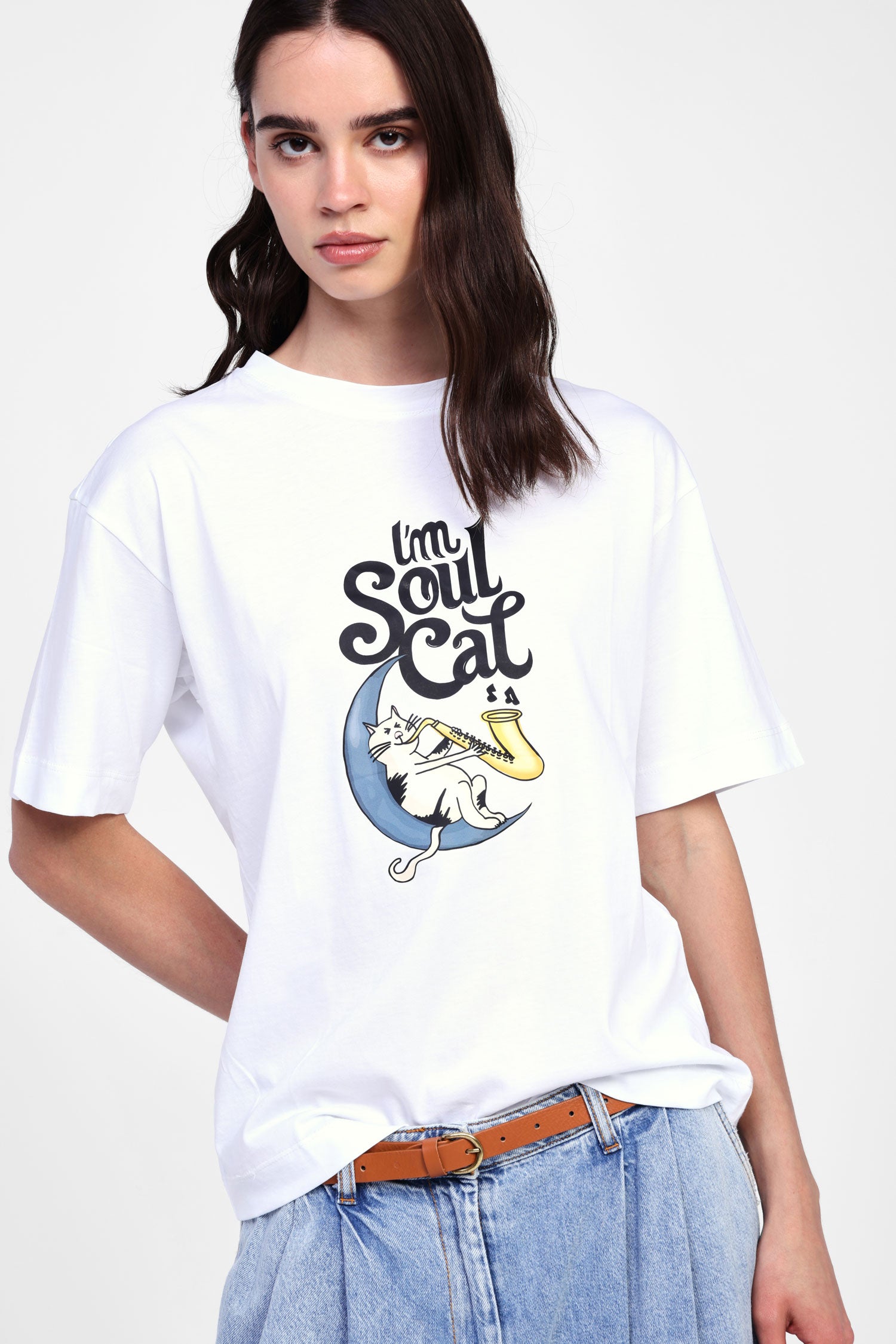T-shirt con stampa grafica vivace