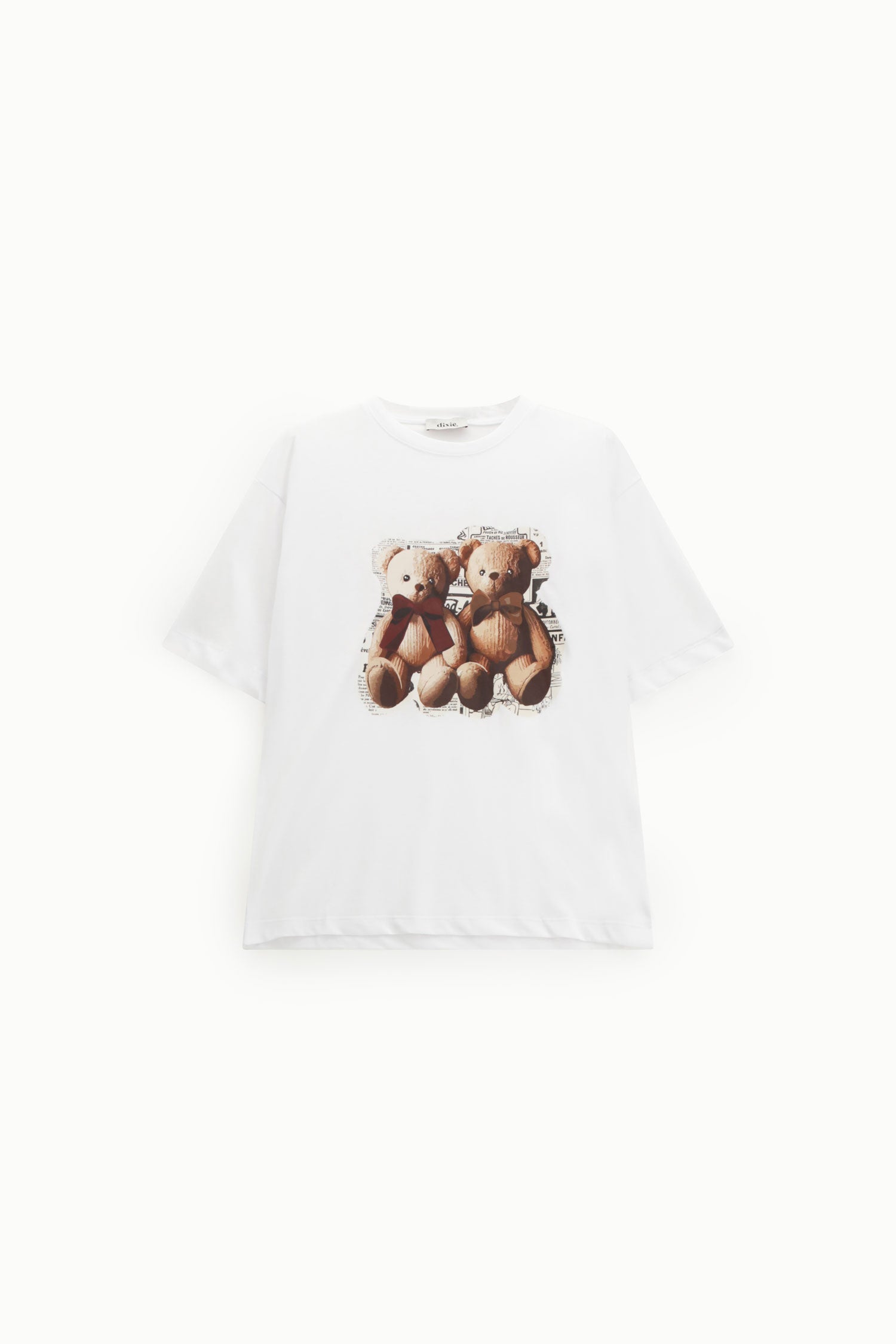 T-shirt a maniche corte stampa orsetti frontale
