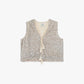 Gilet con paillettes e lacci