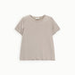 T-shirt manica corta fit dritto girocollo