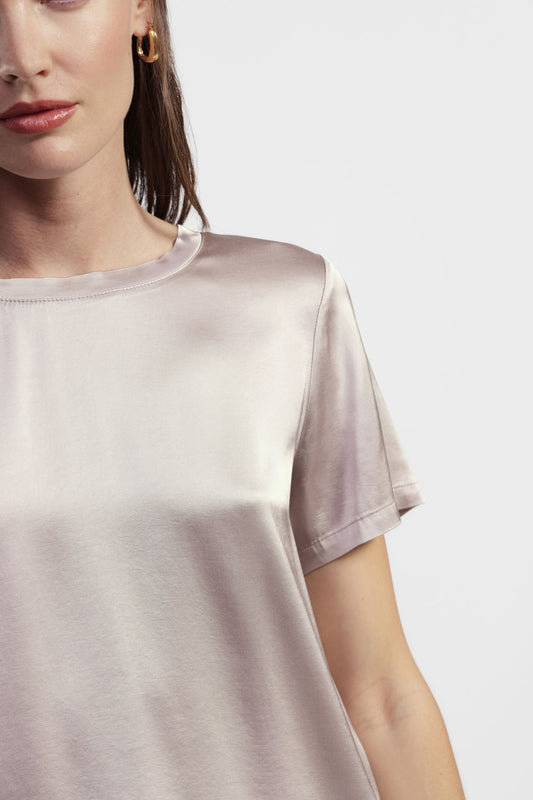 T-shirt manica corta fit dritto girocollo