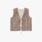 Gilet con paillettes e lacci