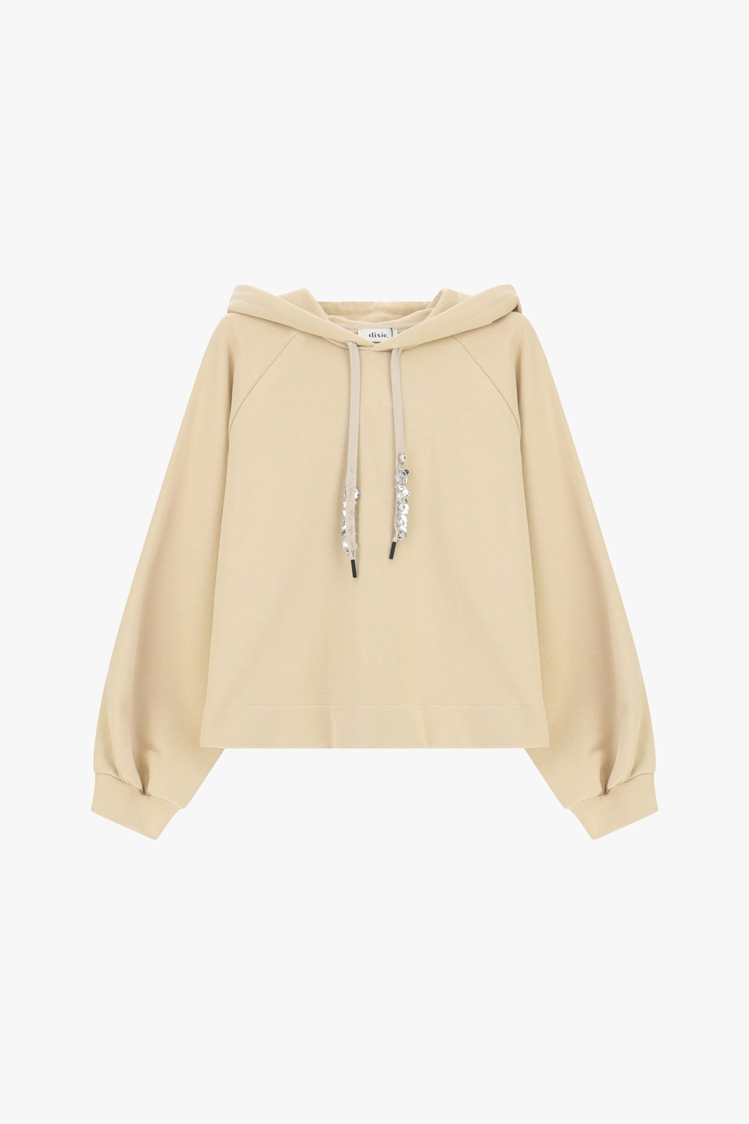 Felpa con cappuccio e dettagli brillanti