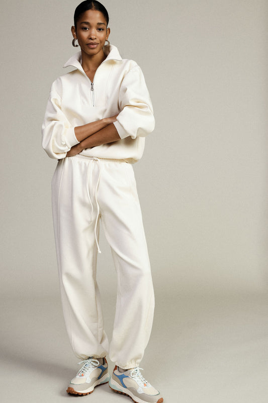 Trousers jogging fit con coulisse e fondo elastico