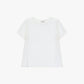T-shirt satinata a maniche corte
