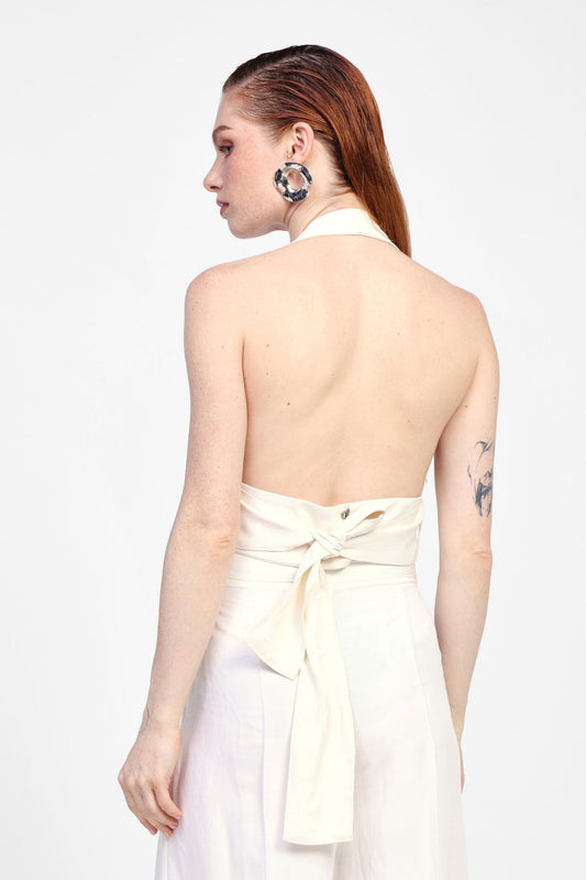 Gilet con scollo all'americana