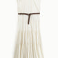 Vestito con cintura e colletto