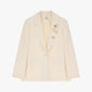 Blazer con dettagli floreali