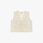 Gilet con dettagli intrecciati