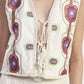 Gilet con dettagli stampati