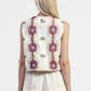 Gilet con dettagli stampati