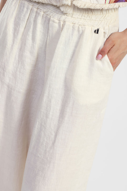 Pantaloni palazzo a gamba ampia