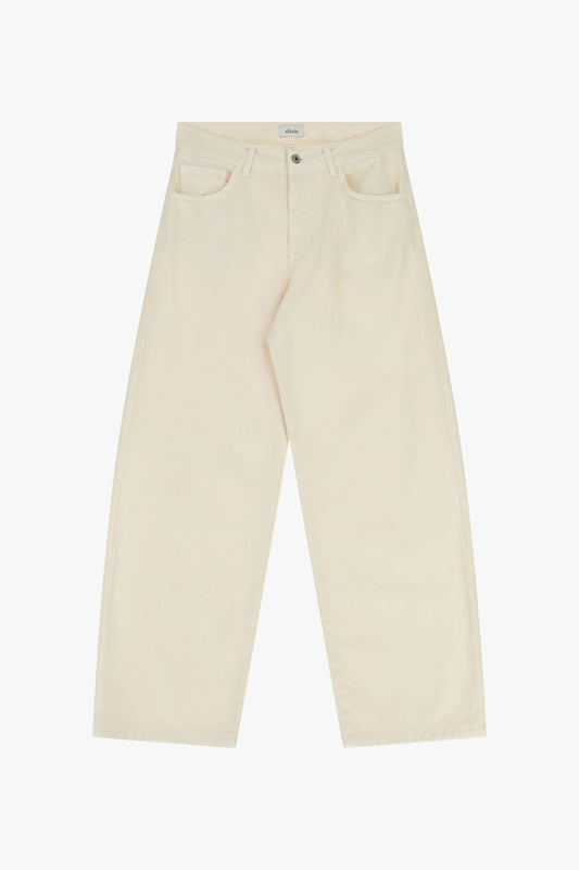 Trousers a gamba larga cropped