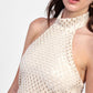 Top senza maniche con collo alto