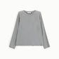 Top a manica lunga con scollo rotondo