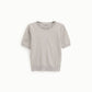 Sweater a maniche corte con dettaglio