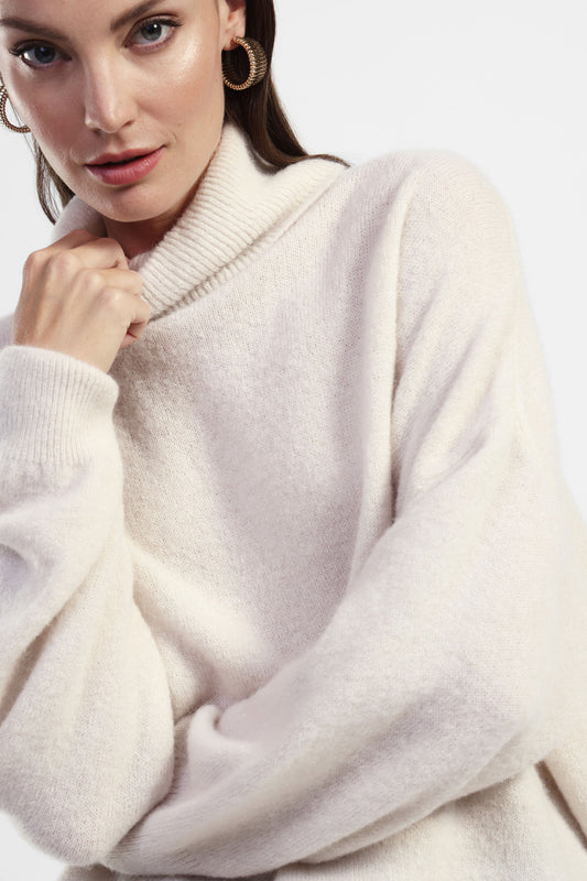 Maglione collo alto morbido e avvolgente