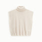 Maglione smanicato con collo alto