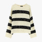 Maglione a righe con paillettes brillanti