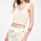 Top con spalline e scollo cuore