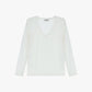 Maglia con scollo a v e maniche lunghe