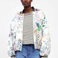 Bomber con motivo floreale