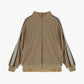 Felpa zip frontale e maniche rigate