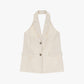 Gilet con spalle scoperte e tasche