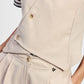 Gilet con chiusura asimmetrica a bottoni