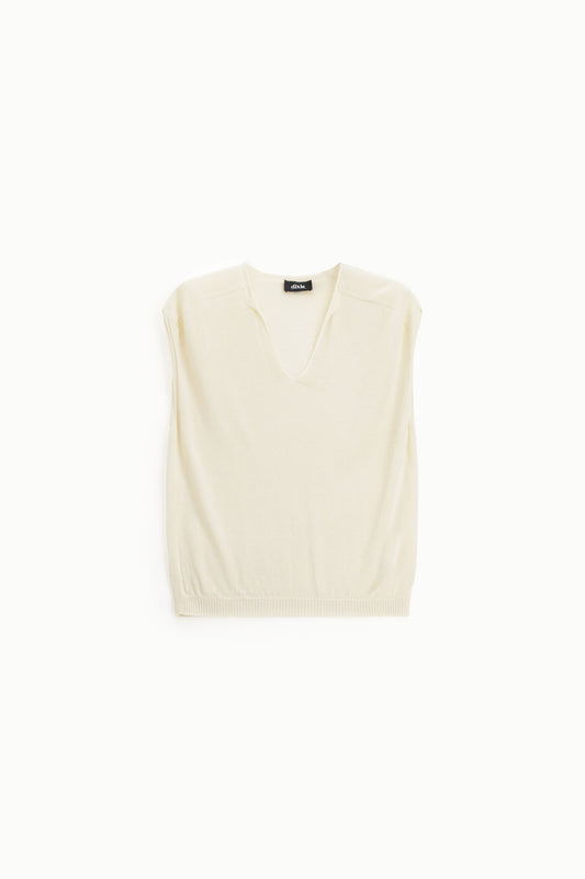 Gilet senza maniche con scollo a v