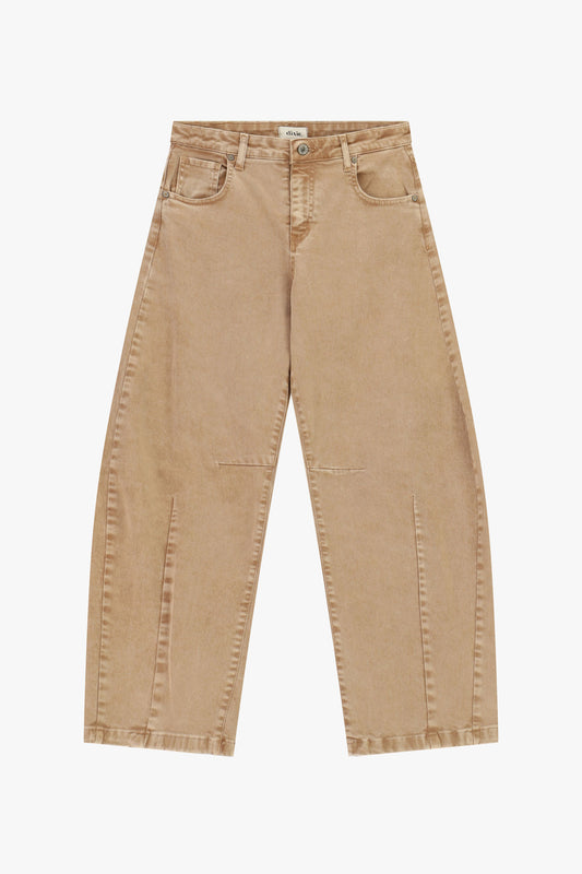Jeans baloon con cuciture frontali