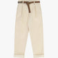 Trousers chino-fit con cintura e risvolto