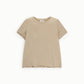 T-shirt manica corta fit dritto girocollo