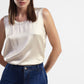 Canotta casual con scollo tondo