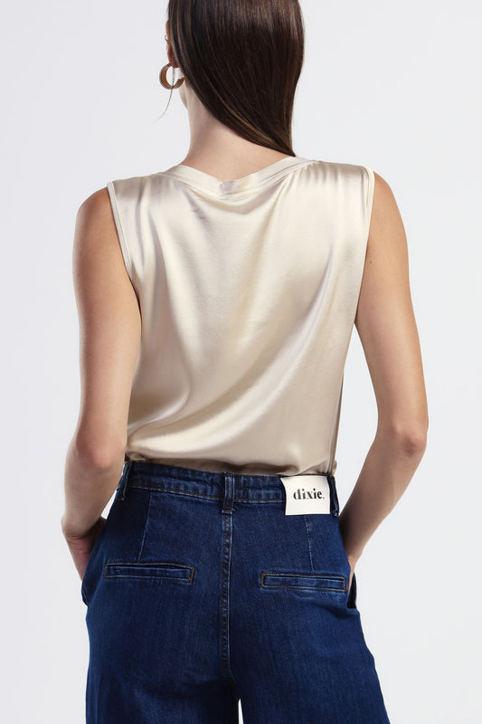 Canotta casual con scollo tondo