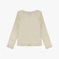 Top a manica lunga con scollo rotondo