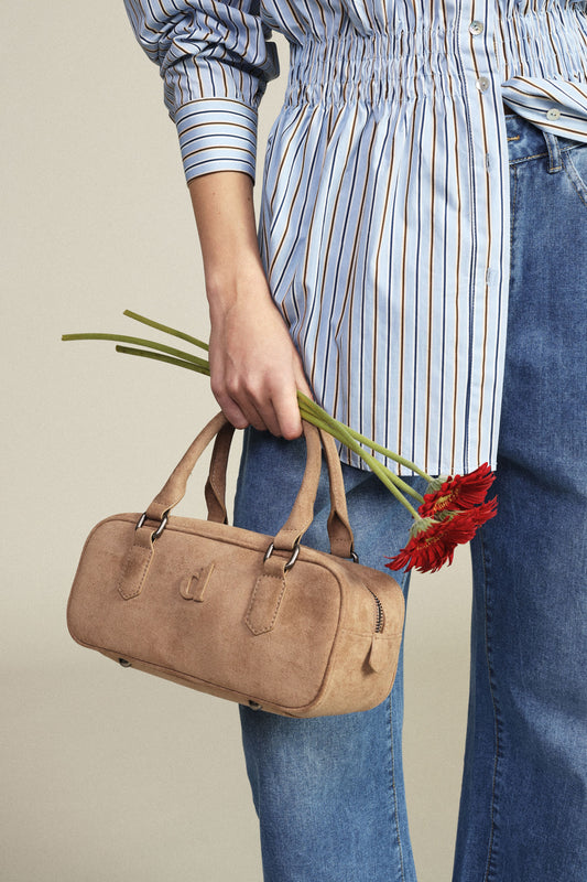 Borsa compatta con doppio manico e tracolla