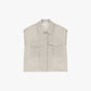 Camicia senza maniche con tasche