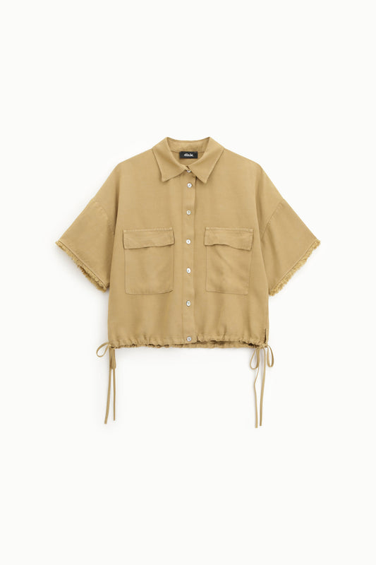 Camicia con tasche e coulisse