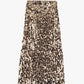 Gonna lunga con paillettes e vita alta