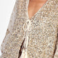 Gilet con paillettes e lacci