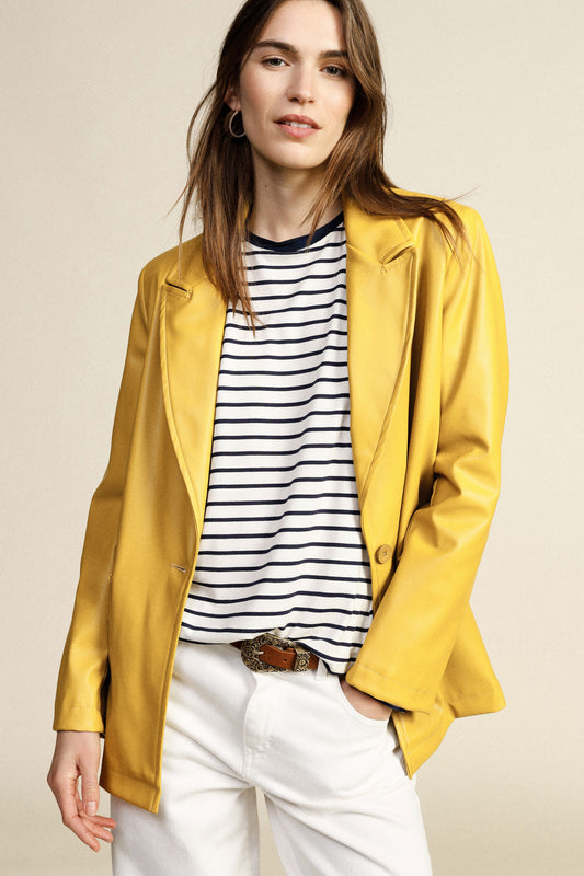 Blazer regular fit con tasche a patta