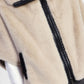 Eco-fur con zip e collo ampio