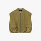 Gilet senza maniche con maxi tasche frontali