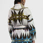 Cardigan stampato con cintura